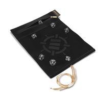 ENHANCE Roll on a Scroll™ Dice Rolling Mat & 7pc Acrylic Dice Set - Velvet Dice Case with Color-Coordinated 7pc Acrylic Dice, Dice Holder and Tray Compatible with DND and Other Tabletop Games - Black