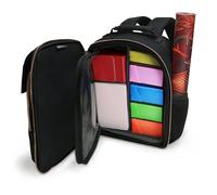 ENHANCE Small Card Backpack with Card Defender Screen, Customizable Interior, Storage for Dice Bag, Sleeves, Deck Boxes - TCG Backpack with Playmat Holder, Compatible with Magic the Gathering, Lorcana