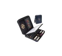 ENHANCE Collector's Edition RPG Organizer Case - DnD Binder with Built-in Character Sheet Holder and Erasable Scribe Panel, Dice Rolling Area, Removable Pen Pouch, Miniature Foam Tray (Dragon Blue)