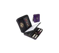 ENHANCE Collector's Edition RPG Organizer Case - DnD Binder with Built-in Character Sheet Holder and Erasable Scribe Panel, Dice Rolling Area, Removable Pen Pouch, Miniature Foam Tray (Dragon Purple)