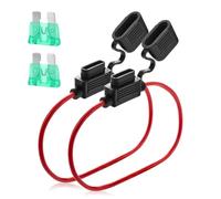 Enhance Vehicle Safety with Inline Fuse Holder 12v Standard 2 Pcs Set - Waterproof Blade Fuse Holder for Car, Truck, Motorcycle, Boat - Includes 30A Fuse