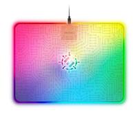 ENHANCE Voltaic 2 Gaming Mouse Pad - Hard Mouse Pad with Low Surface Friction, 7 LED Colors, Brightness Controls - Large Gaming Mat (13.75 x 9.9 in) with Smooth Surface for PC Gamer, Desktop