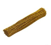 Enhance Your Arts & Crafts with 100 Glitter Tinsel Craft Stems for Various DIY Projects (gold)