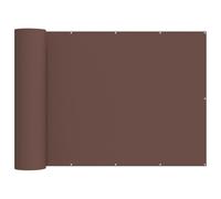 Enhance your balcony privacy with this 180x200cm brown fabric screen. PU-coated for durability, it offers stylish seclusion and weather resistance for your outdoor space.