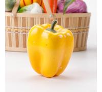 Enhance Your Dollhouse with Realistic Simulated Vegetables Made from Safe & Eco Friendly PVC Material Options (Yellow Pepper)