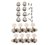 Enhance Your Mandolin Sound with 8 String Steel Machine Heads Tuner Set|Adjust to Perfect Tune Effortlessly| Mandolin Parts for Musicians and Enthusiasts|Steel Pegs for