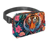 Enhance Your Outdoor Adventures, Get The Best Fanny Bag with Adjustable Strap, a Travel Waist Pack for Men and Women, Perfect for Running, Walking, Hiking, and Cycling, Color Drawing Tiger