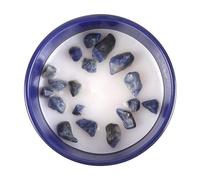 Enhance Your Taurus Horoscope with Our Amber & Vanilla Zodiac Candle, Infused with Lapis Lazuli for Self-Confidence - A Spiritual Gift