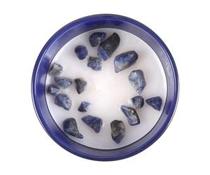 Enhance Your Taurus Horoscope with Our Amber & Vanilla Zodiac Candle, Infused with Lapis Lazuli for Self-Confidence - A Spiritual Gift
