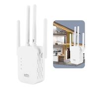 Enhance Your WiFi Range with Our WiFi Extender - Signal Booster for 5000sq.ft Coverage, Supports 46 Devices, Wireless Internet Repeater, Long Range Amplifier with Ethernet Port, Access Point, 1-Key Se