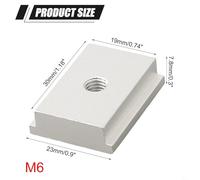 Enhance Your Workbench with a Pack of 5 Premium Aluminum Alloy T Slot Nuts for Tools (M6)