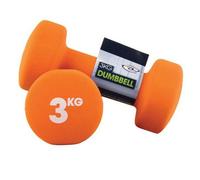 Enhance Your Workouts With Fitness Mad 3Kg Neoprene Dumbbells - Pair For Home & Studio Use