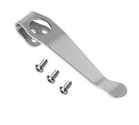 Enhanced Deep Carry Pocket Clip for Spyderco C81 C10 C11 Knives, Premium Titanium Construction, Multiple Models Supported, Complete with Clip Screws, Stone Wash Design