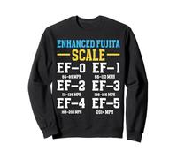 Enhanced Fujita Scale Tornado for Kids Retro Storm Chaser Sweatshirt