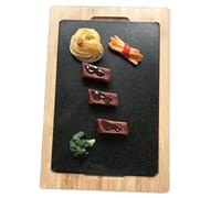 Enhanced Large Slate Charcuterie Board - Gourmet Serving Tray for Cheese, Meat, Sushi, Bread - Versatile Multi-Functional Platter for Entertaining and Parties