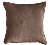 Enhanced Living Goodwood Bronze Wave Embossed Cushion Cover - 43x43cm