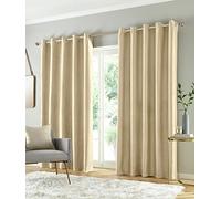 Enhanced Living Goodwood Thermal Blockout Eyelet Curtains - Pair - Cream cream 66x90