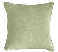 Enhanced Living Goodwood Green Wave Embossed Cushion Cover - 43x43cm