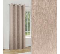 Enhanced Living Knightsbridge 100% Blackout, Thermal Sand Single Door Curtain With Eyelet Header - 66X84 Inch (168X214Cm)