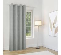 Enhanced Living Knightsbridge 100% Blackout, Thermal Grey Single Door Curtain With Eyelet Header - 66X84 Inch (168X214Cm)