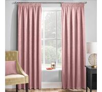 Enhanced Living Matrix Blush Pink 46 x 72 inch (117x183cm) Tape Top Thermal Noise reducing Dim Out Curtains for Bedroom and Living room