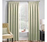 Enhanced Living Matrix Green Thermal Blockout Tape Top Curtains - 46 x 72 inch (117 x 183cm) - Energy Saving Curtains for Living Room/Bedroom