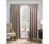 Matrix Pencil Pleat Curtain Latte