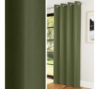 Enhanced Living Nightfall Supersoft Olive Green Door Curtain 66x84 inch