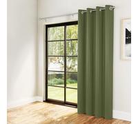 Enhanced Living Nightfall Supersoft Olive Green Door Curtain 66x84 inch