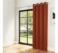Enhanced Living Nightfall Supersoft Orange Door Curtain 66x84 inch