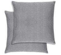 Enhanced Living Pair Of Matrix Grey Textured Cushion Covers - 43X43Cm - Cases Only