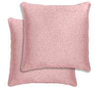 Enhanced Living Pair Of Vogue Blush Textured Cushion Covers - 43X43Cm - Cases Only