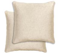 Enhanced Living Pair Of Vogue Cream Textured Cushion Covers - 43X43Cm - Cases Only