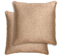 Enhanced Living Pair Of Vogue Latte Textured Cushion Covers - 43X43Cm - Cases Only