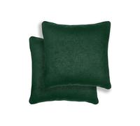 Enhanced Living Pair Of Vogue Green Textured Cushion Covers - 43X43Cm - Cases Only