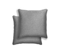 Enhanced Living Pair Of Vogue Grey Textured Cushion Covers - 43X43Cm - Cases Only