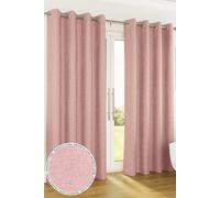 Enhanced Living Plain Thermal Room Darkening Pair of Curtains For Bedroom & Livingroom in Pink | Size: 229 cm width x 229 cm drop Enhanced Living Pink 229 cm width x 229 cm drop