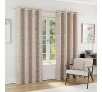Enhanced Living Sherwood 100% Blackout, Thermal Natural Curtains With Eyelet Header (Pair) - 46X72 Inch (117X183Cm)