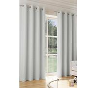 Velvet Embossed Thermal Dimout Curtains for Bedroom & Living Room Enhanced Living Grey 117cm width x 137cm drop