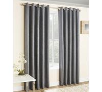 Tyrone Vogue Pair of Blockout Thermal Eyelet Curtains