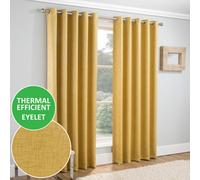 Tyrone Vogue Pair of Blockout Thermal Eyelet Curtains
