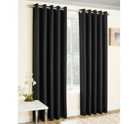 Enhanced Living Vogue Self Lined Eyelet Curtain.Thermal, Blockout , 9 cols,