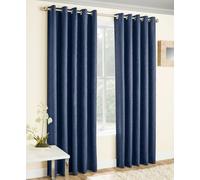 Tyrone Vogue Pair of Blockout Thermal Eyelet Curtains