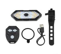 Enhanced Night Visibility 32 LED Turn Signal Light For Bicycles With Remote Control