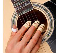 Enhanced Precision Finger Picks with Strong Note Clarity for Classic and Steel String Guitars 6-Piece Set Musical Instrument Accessories M and L Sizes (L Large)