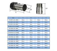 Enhanced Stability Motor Shaft Collet Chuck Suitable for Various Straight Shank Tools (ER20A-8mm)