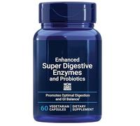 Enhanced Super Digestive Enzymes & Probiotics, Non-GMO, Gluten-Free, 60 Vegetarian Capsules