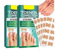 Enhanced Toenail Correction Stickers for Pain Relief & Ingrown Nail Improvement - Super Thin, Breathable, 50 Non-Invasive Adhesive Strips for Comfortable Daily Foot Care, Soft Flexible Design, Easy