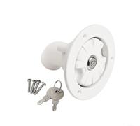 Enhanced Water Locking Inlet Cap for RV and Trailer No More Back Spraying (white)