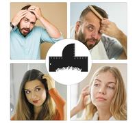 Enhancement Card for Barbers, Beard Hairline Shaping Guide, Hair Contouring Enhancement Tool with Precision Scale, & Mustache Template Men Women, Styling Shaving Trimming Outline